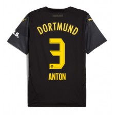 Borussia Dortmund Waldemar Anton #3 Bortatröja 2024-25 Korta ärmar